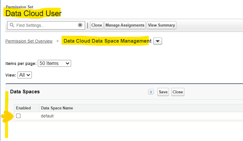 Permissions in Data Spaces